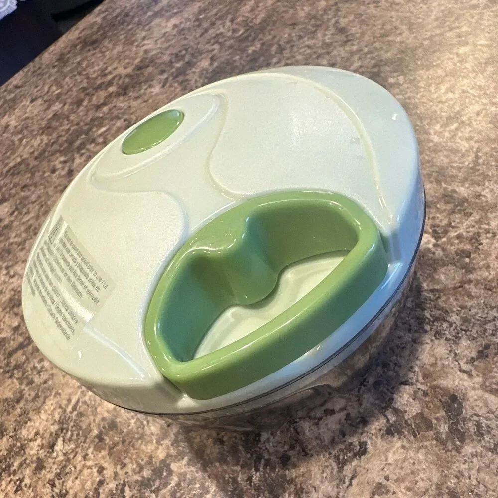Chopare Manual Pull Food Chopper 2 Cup Green Clear Bowl Hand Vegetable Chopper